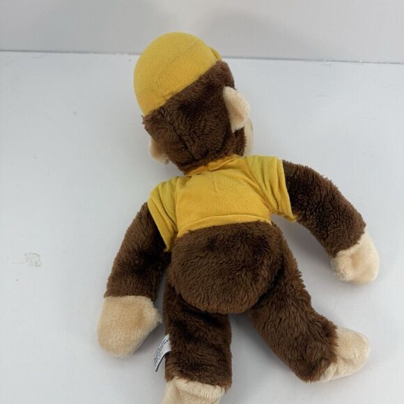 Vintage 1984 Curious George Plush Toy Yellow Shirt And Hat 1984 Eden Toys Inc. - Picture 6 of 6